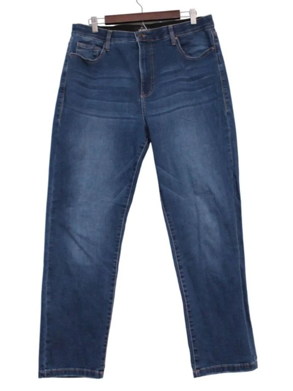 LulaRoe Jeans Size 32 High Rise Straight Stretch Denim Preppy Comfort Slimming - Picture 1 of 12